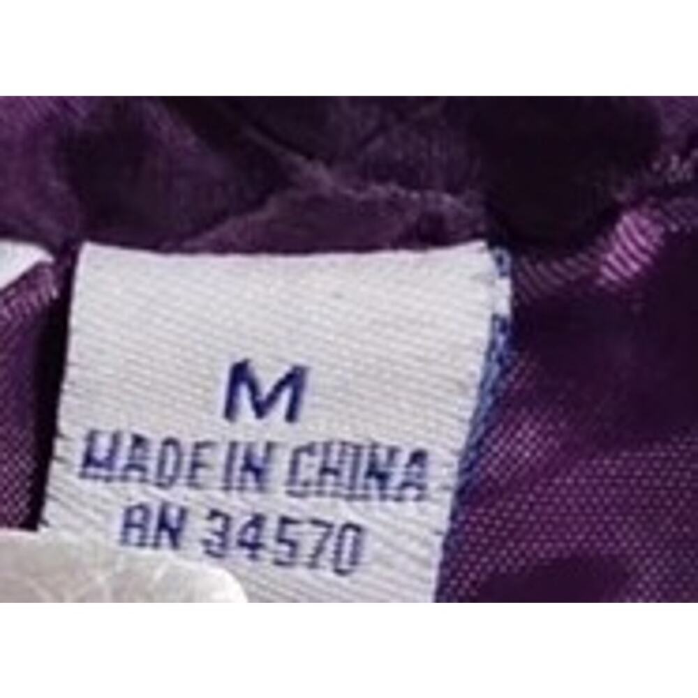 Great Northwest Indigo Women's Quilted Vest Purple Size M Full Zip Pockets - Picture 4 of 7
